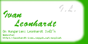 ivan leonhardt business card